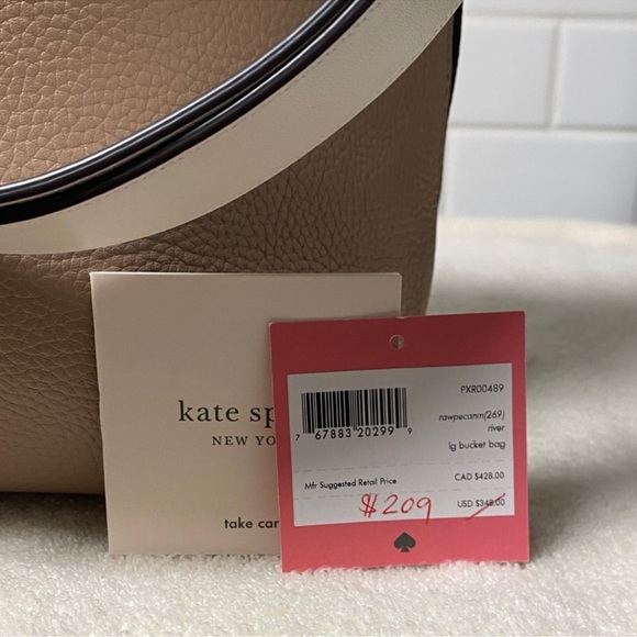 Kate Spade Beige Leather Shoulder Bag - Picture 2 of 13